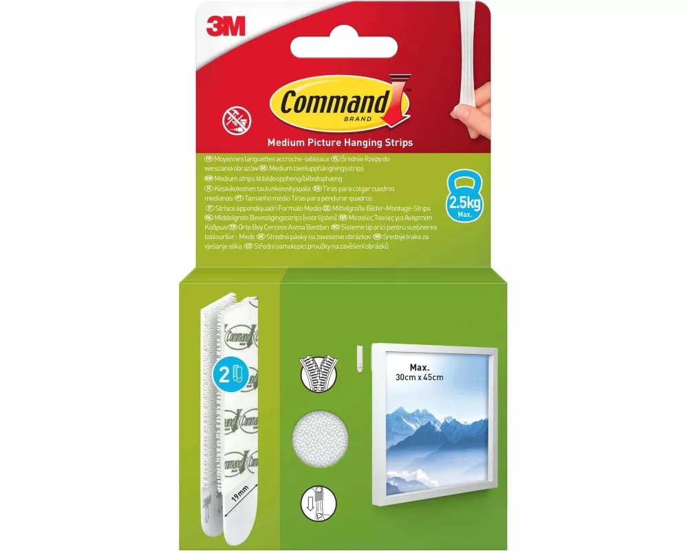 Command Command Bilder-Montage-Strips 2 Stück, Weiss