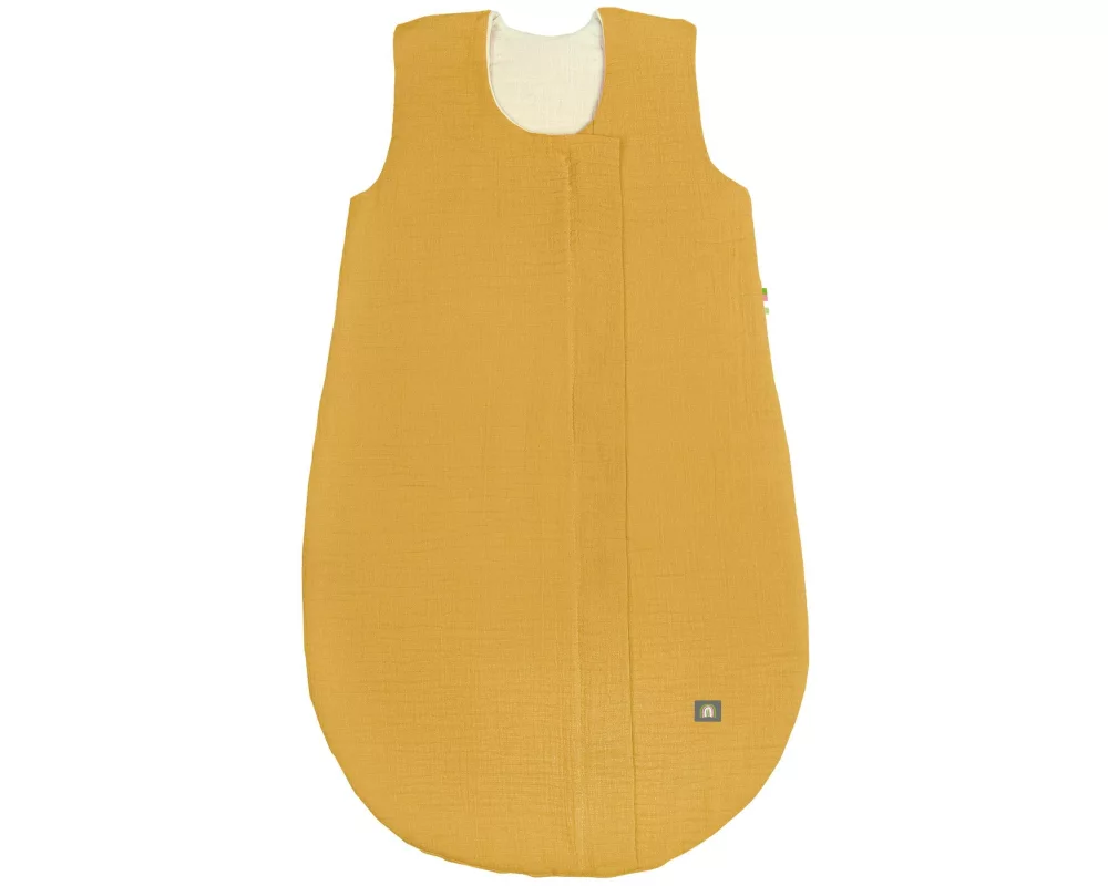 Odenwälder Baby-Sommerschlafsack Musselin Mustard Gr. 80