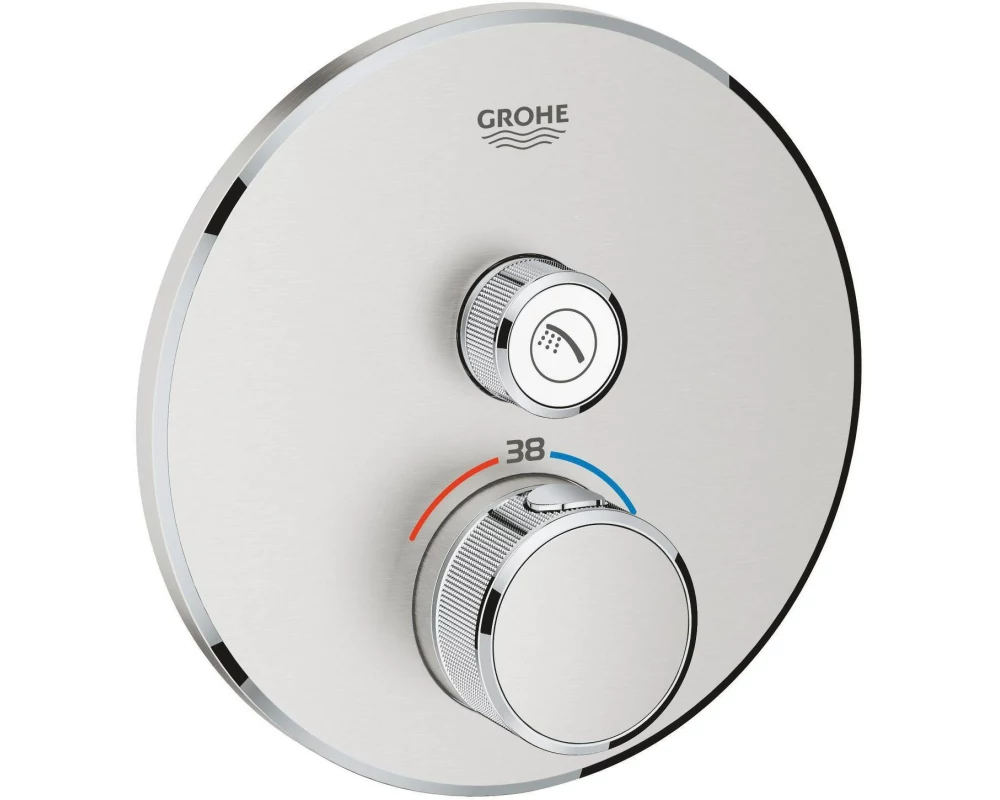 GROHE Duscharmatur Grohtherm SmartControl 43 mm, Supersteel