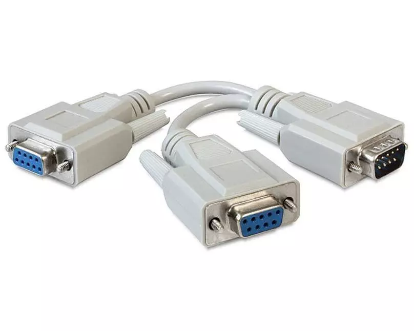 Delock Y-Kabel RS-232 DB9 - RS-232 DB9 (m-2xf) 0.17 m