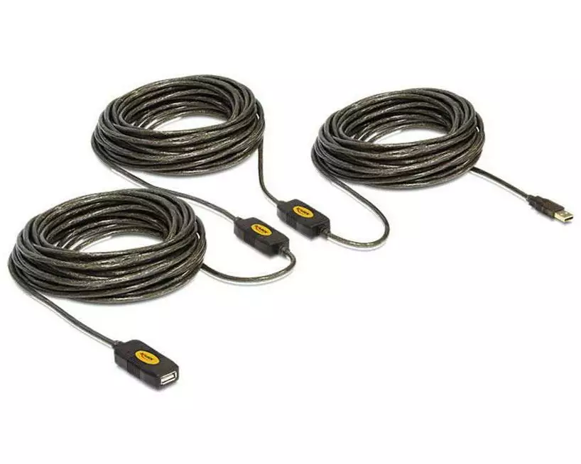 Delock USB 2.0-Verlängerungskabel USB-A - USB-A 30 m