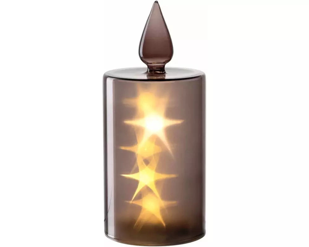 Leonardo Kerze Silenzio LED, 24 cm, Grau