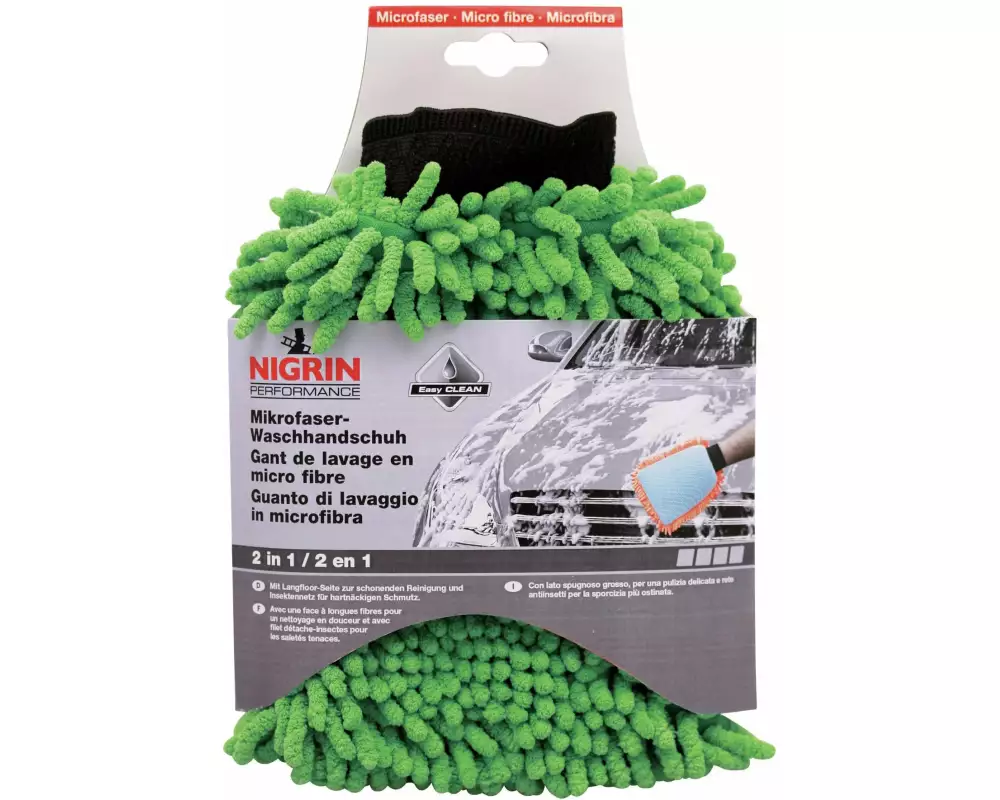 NIGRIN Waschhandschuh Mikrofaser