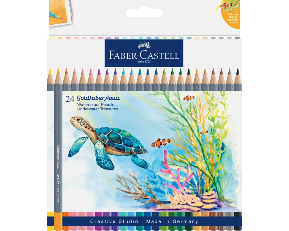 FABER-CASTELL Farbstifte Goldfaber Aqua 114617 24 Farben