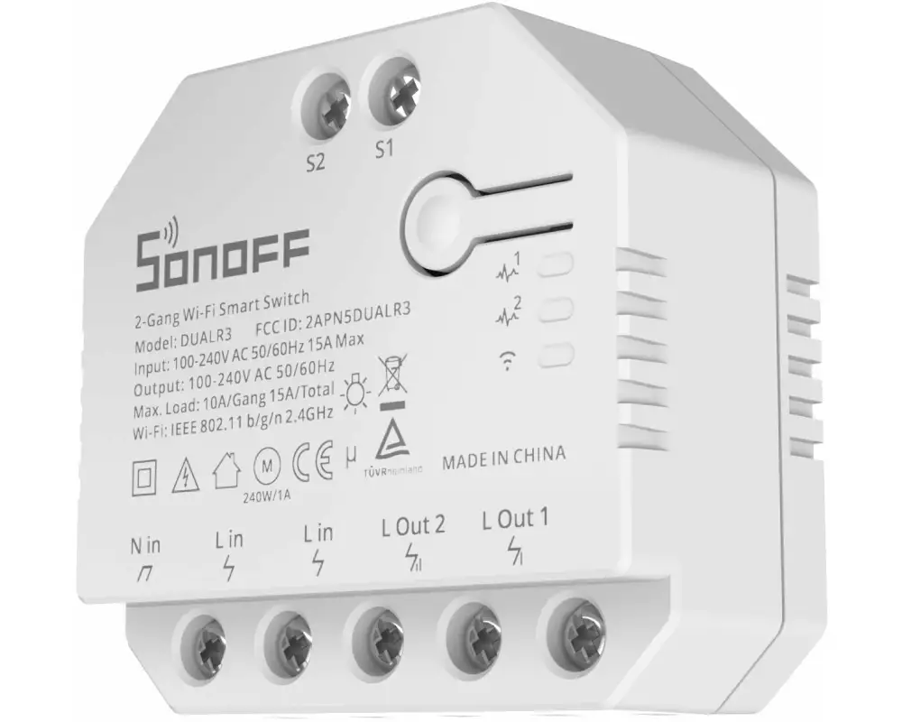 SONOFF WiFi-Rolladenaktor DUALR3 2-fach