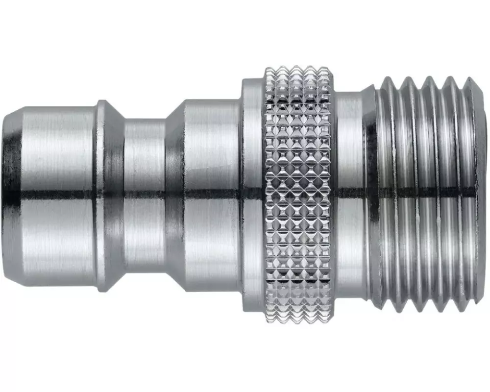 Neomatic Kupplungsnippel mit RV Messing verchromt 1/2 Aussengewinde