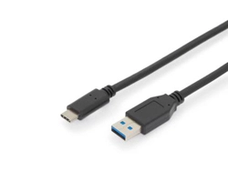 Digitus 1 m USB Data Transfer Cable for PC, Notebook, Tablet, Smartphone