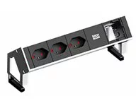 Bachmann DESK 2 Facility System, 3xCH, 1xCustomModule with GST18 Keystone, White