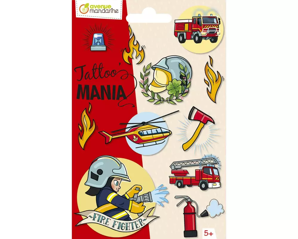 Avenue Mandarine Tattoo Set Tattoo Mania Feuerwehr