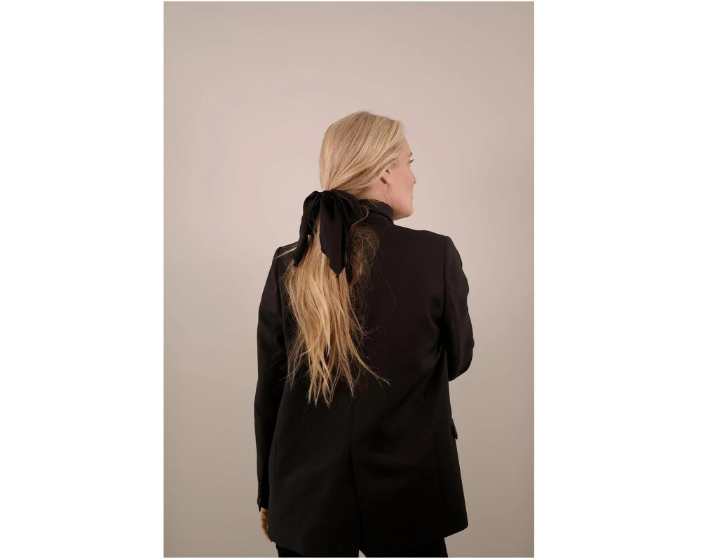 corinne French-Bow Haargummi mit Schleife Stoff schwarz