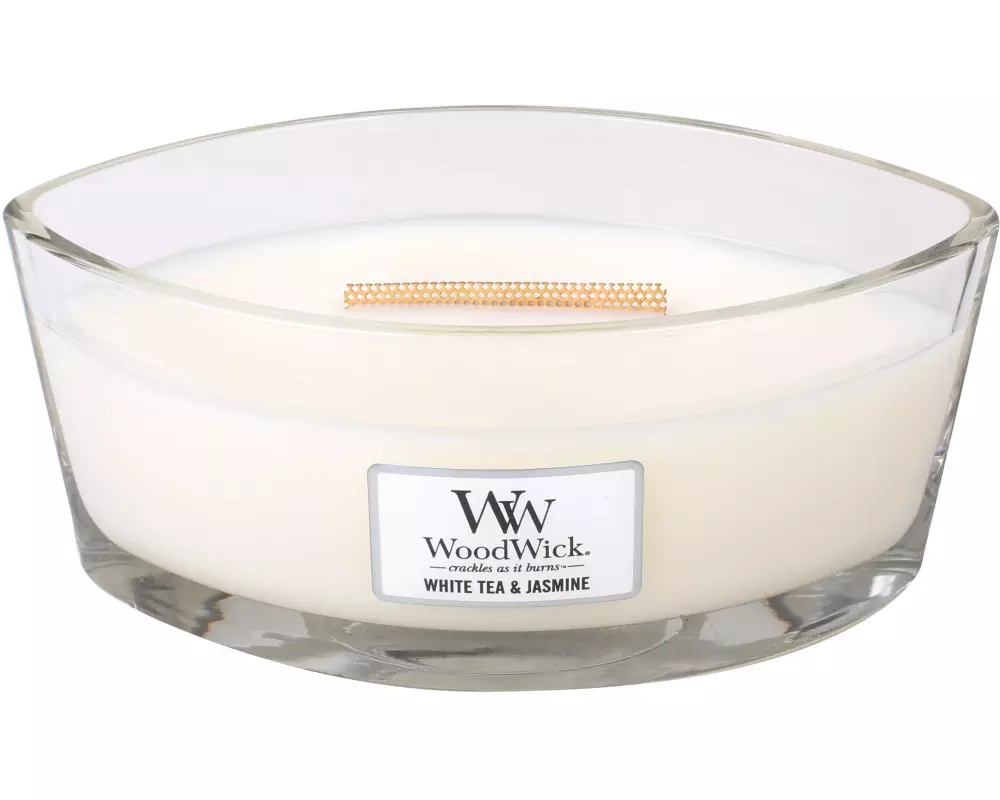 Woodwick Duftkerze White Tea & Jasmin Ellipse