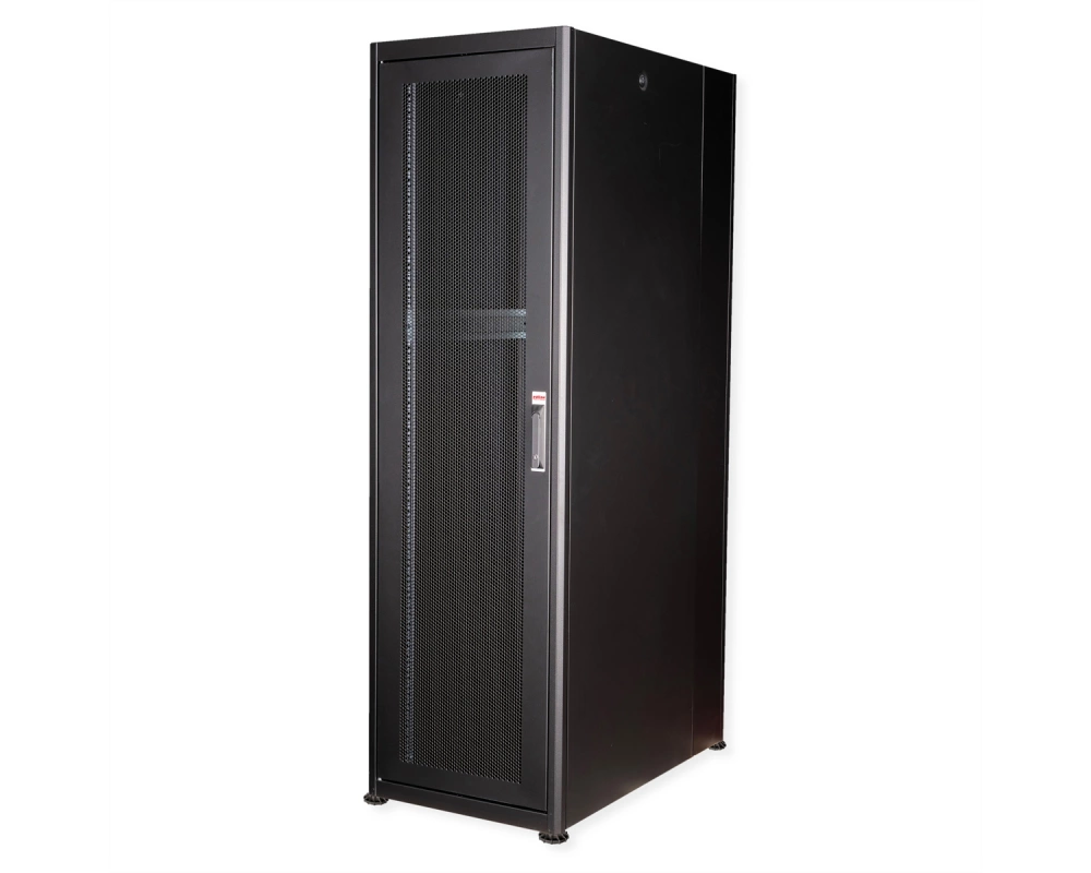 ROLINE 19-Zoll Serverschrank Basic 42 HE, 600x1000 BxT perforiert schwarz