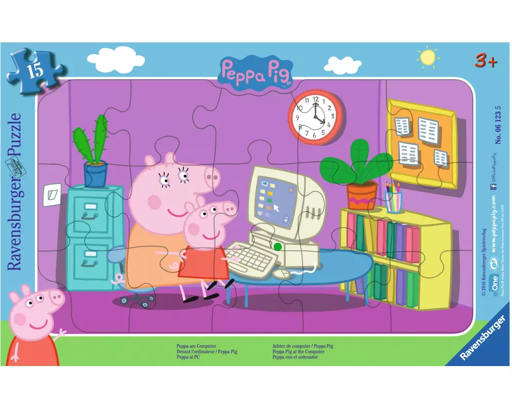 Ravensburger Puzzle Peppa Pig am Computer