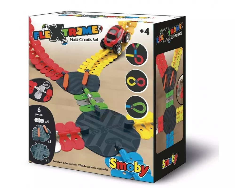 Smoby Zubehör FleXtreme: Kreuzung- und Weiche-Set