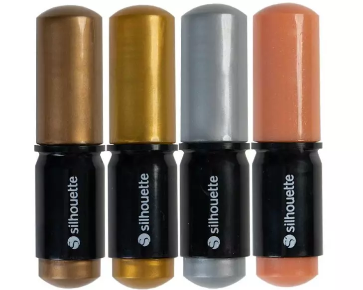 Silhouette Zubehör Zeichenstifte-Set Metallic 4 Stück