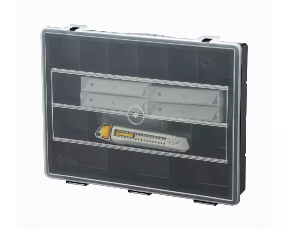 Stanley Cutter 18 mm mit 200 Klingen in Sortimentsbox