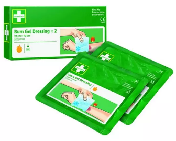 Cederroth Brandwunden Gel-Kompressen 10 x 10 cm 2 Stück