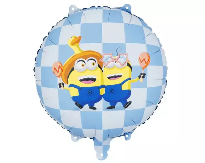 Partydeco Folienballon Pastille Minions Blau/Mehrfarbig/Gelb/Weiss
