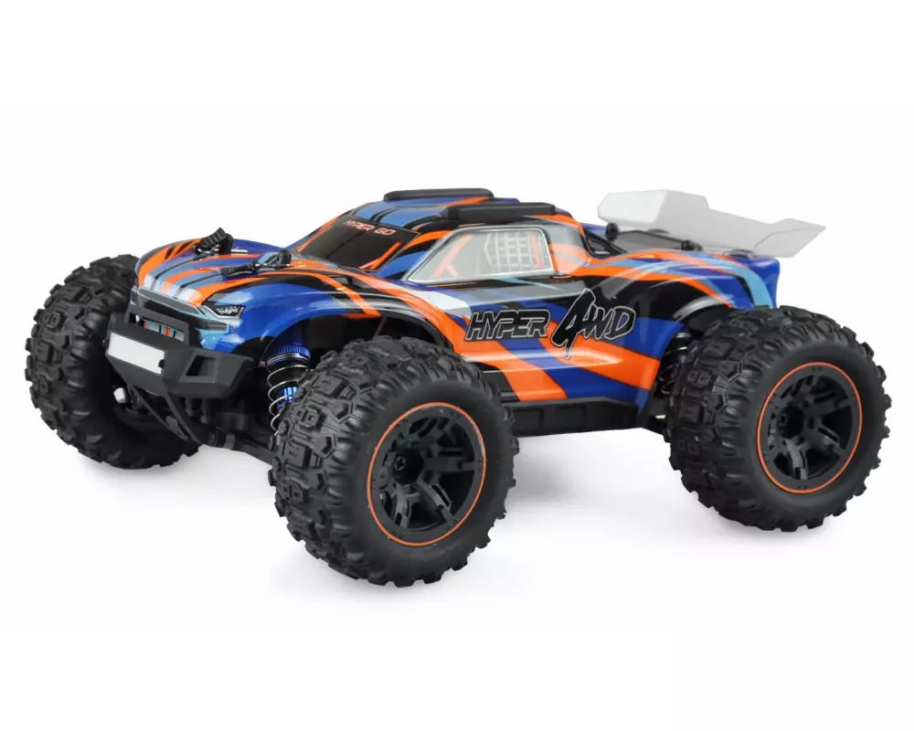 Amewi Truggy Hyper GO Brushed 4WD, Blau/Orange RTR, 1:16