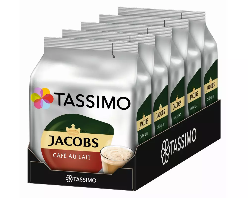 TASSIMO Kaffeekapseln T DISC Jacobs Café au Lait 80 Portionen