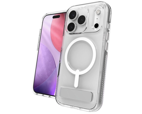 ZAGG Crystal Palace Snap Kickstand (Button Cover) mobile phone case 16 cm (6.3") Transparent