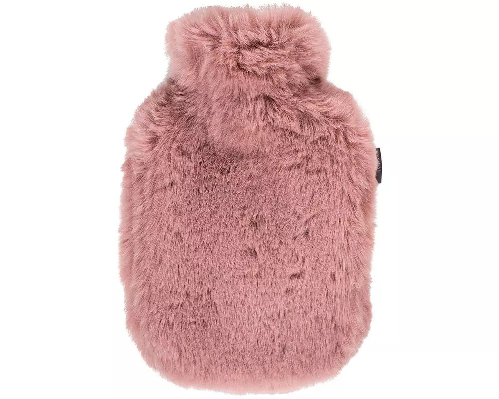 Fashy Wärmflasche mit Flauschbezug 0.8 l Hellrosa