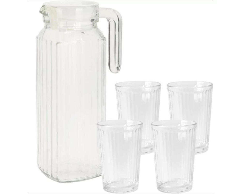 Nize Karaffe mit Gläser, 5-teilig, 1.1 L