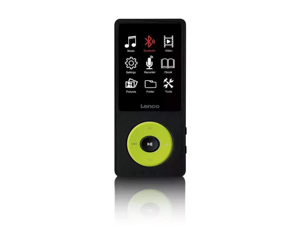 Lenco MP3 Player Xemio-860 Neongrün; Schwarz