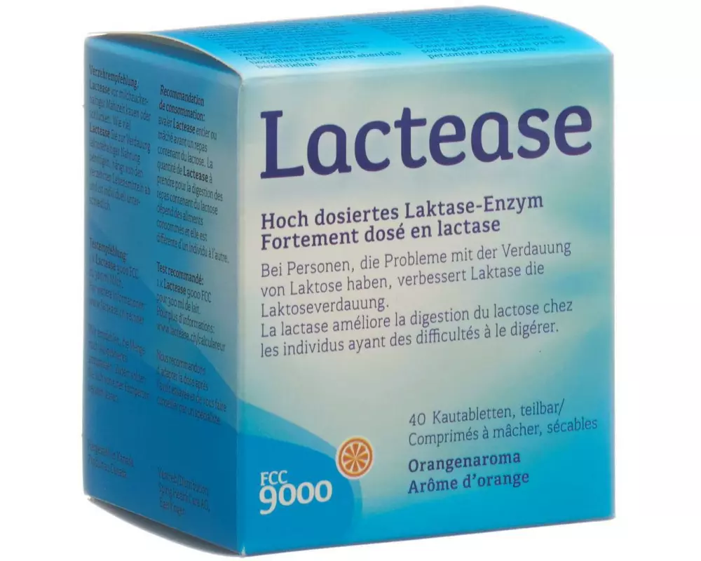 Lactease FCC 9000 Orange 40 Kautabletten