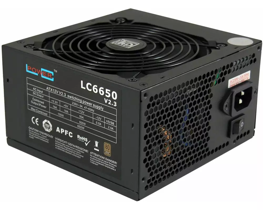 LC-Power Netzteil LC6650 V2.3 650 W