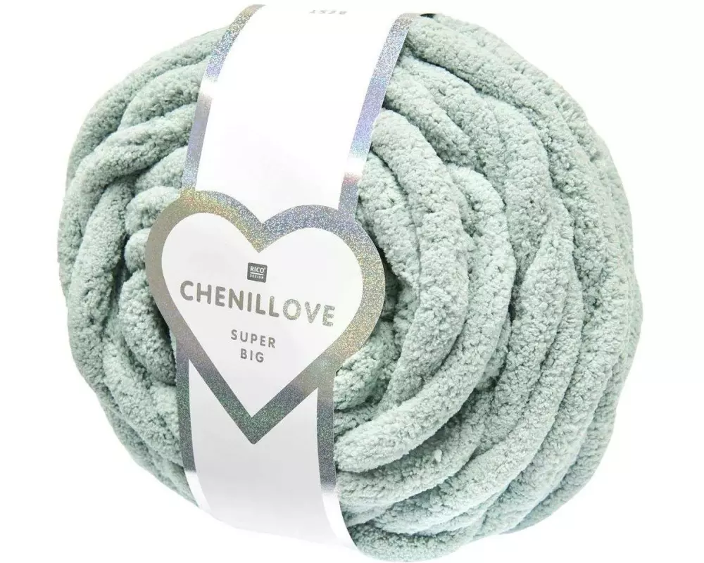 Rico Design Wolle Rico Chenillove Super Big 300 g, Salbeigrün