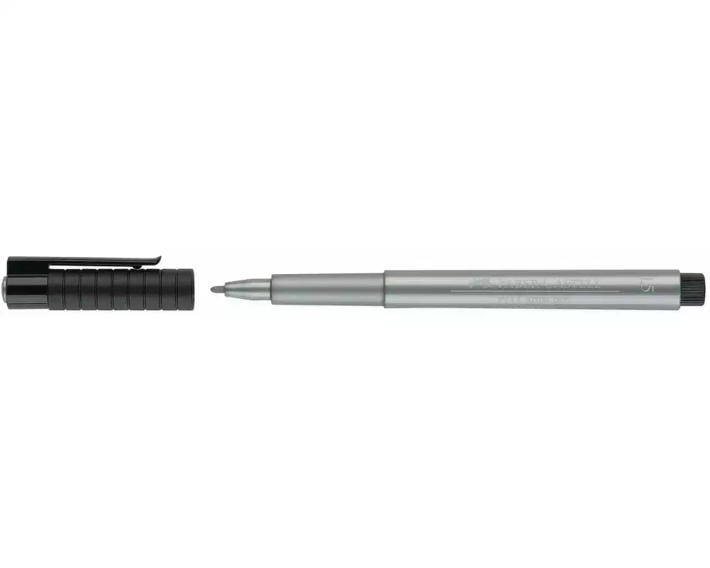 Faber-Castell Tuschestift PITT Silber