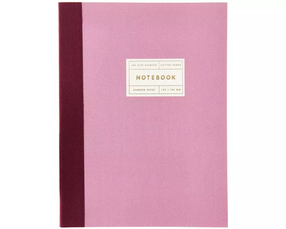 Rico Design Notizbuch S 14.5 x 19.5 cm, Dot, Berry