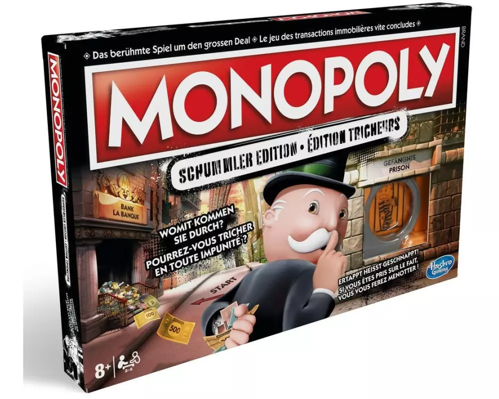 Hasbro Gaming Familienspiel Monopoly Schummler Edition