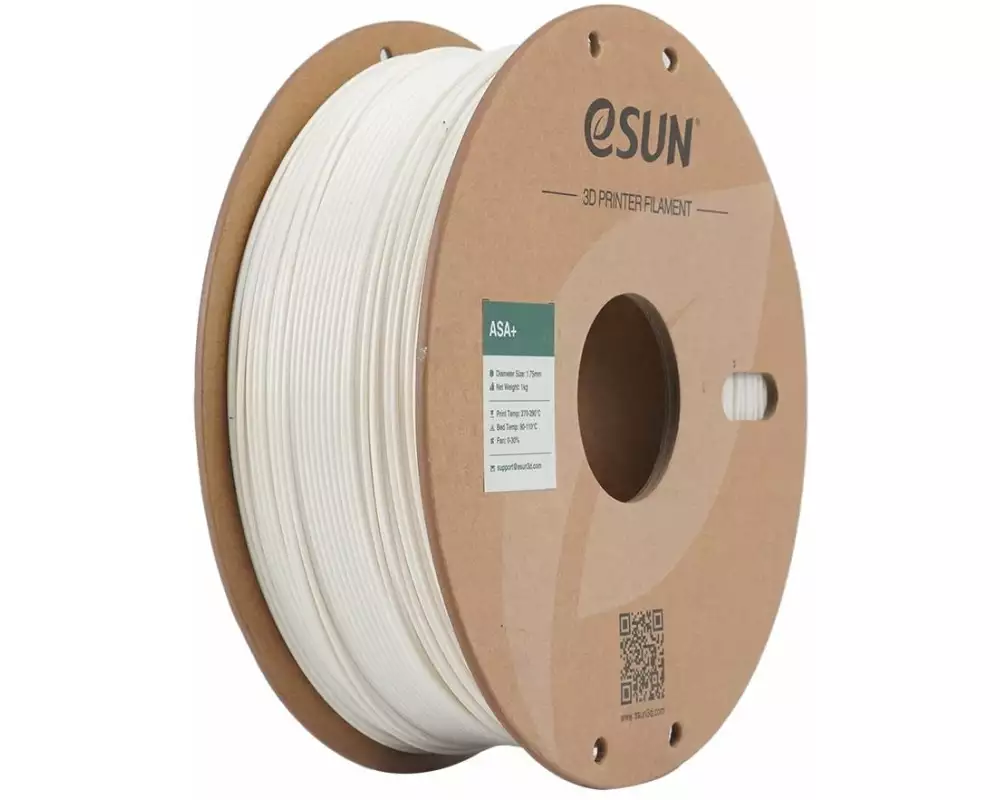 eSun Filament ASA+ Weiss 1.75 mm 1 kg