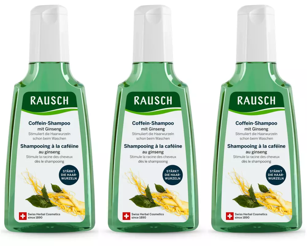 RAUSCH Coffein-Shampoo Ginseng 3 x 200 ml