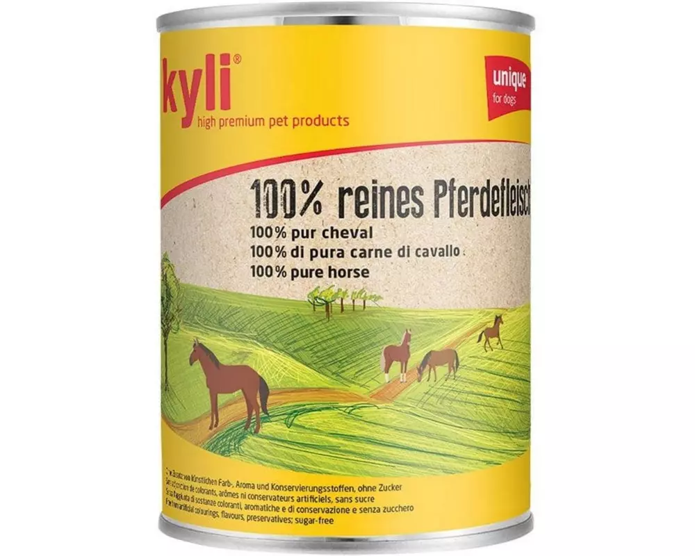 kyli Nassfutter 100% Pferdefleisch 800 g