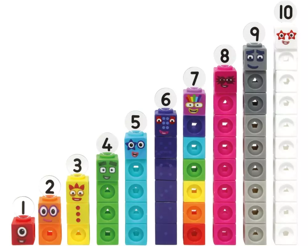 Learning Resources MathLink-Steckwürfel Numberblocks – Aktivitätsset 1-10