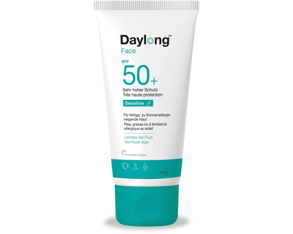DAYLONG Sonnengel Sensitive Gel-Fluid Gesicht SPF 50+ 50 ml