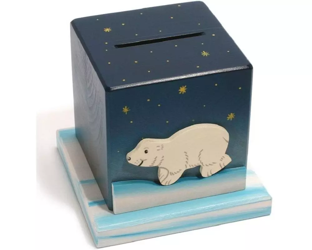 Weizenkorn Spardose Eisbär