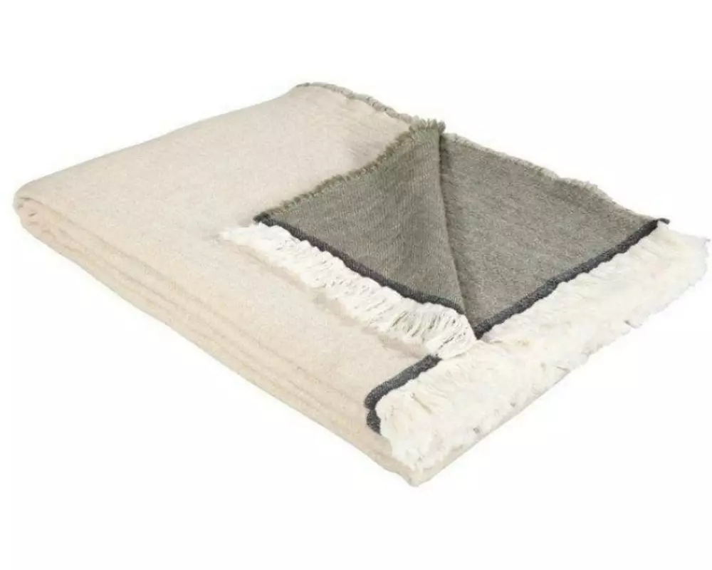 Eskimo Decke Lily 140 x 200 cm, Beige-Salbei