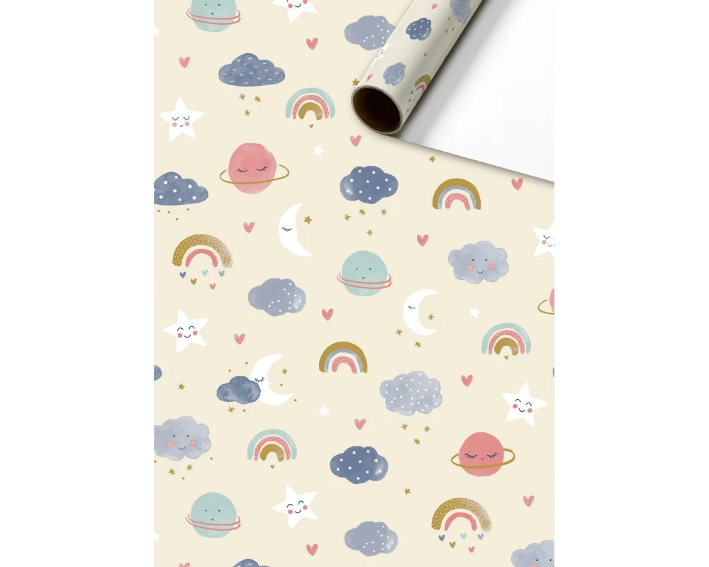 Stewo Geschenkpapier Hiroko 70 x 200 cm, Mehrfarbig