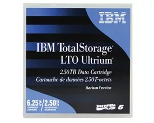 Lenovo IBM Tape LTO6 Media Ultrium, 2.5TB/6.25TB, custom labelled single unit