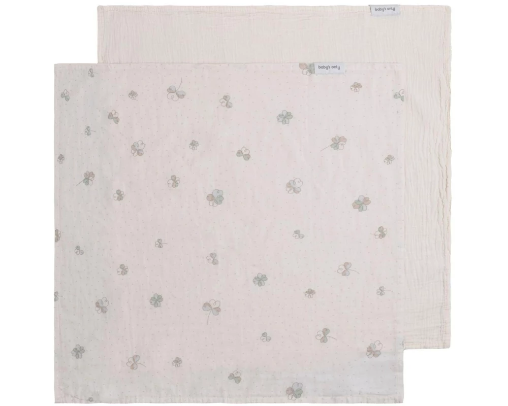 baby's only Pucktuch Tender Linen/Clover, 65 cm x 65 cm