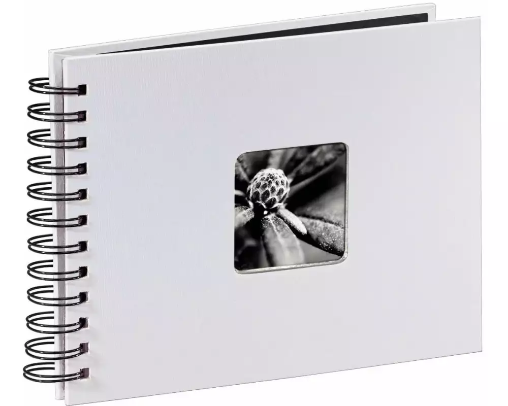 Hama Fotoalbum Fine Art 24 x 17 cm Weiss, 50 schwarze Seiten