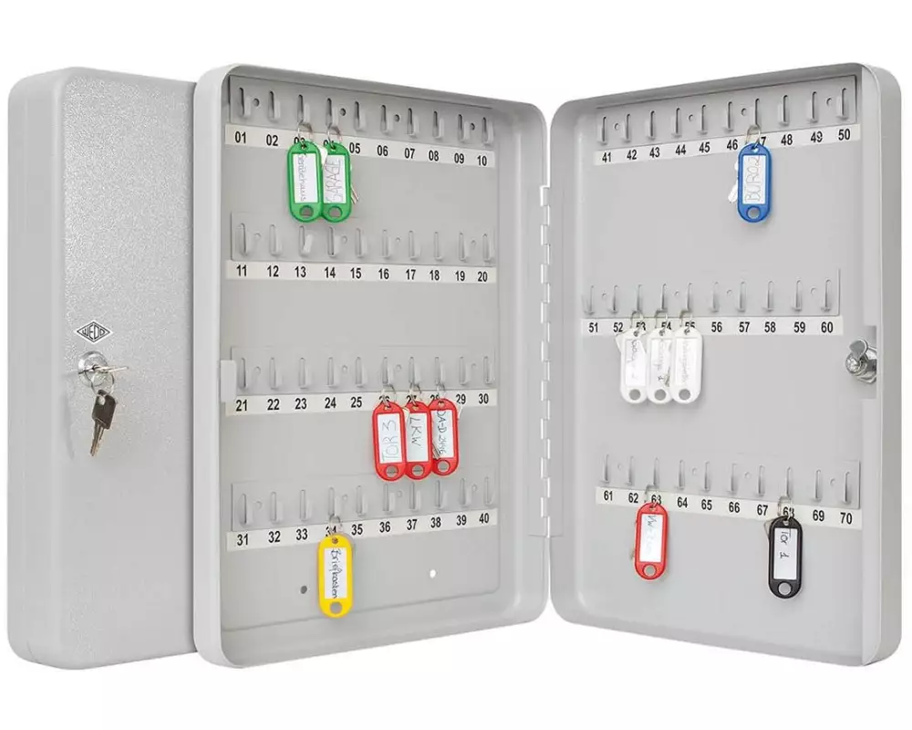 WEDO Schlüsselschrank mit Schlüsselöffnung, 70 Schlüssel