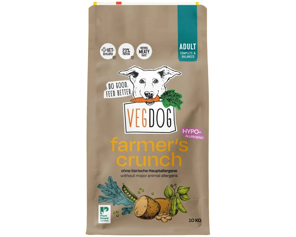 Vegdog Farmer's Crunch hypoallergen 10 kg