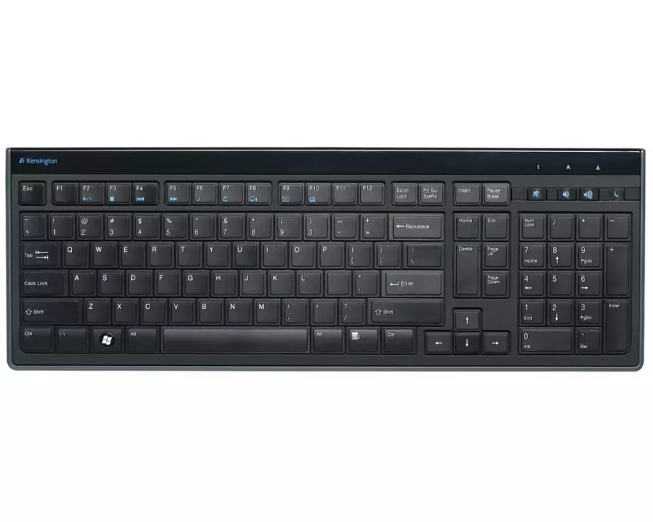 KENSINGTON Slim Type, Keyboard, USB, black