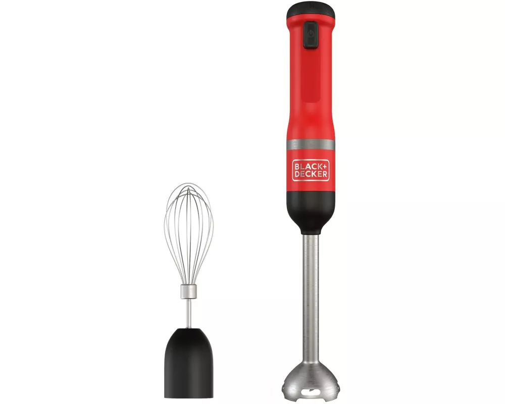 Black & Decker Stabmixer Kitchen Wand Rot, 2-teilig