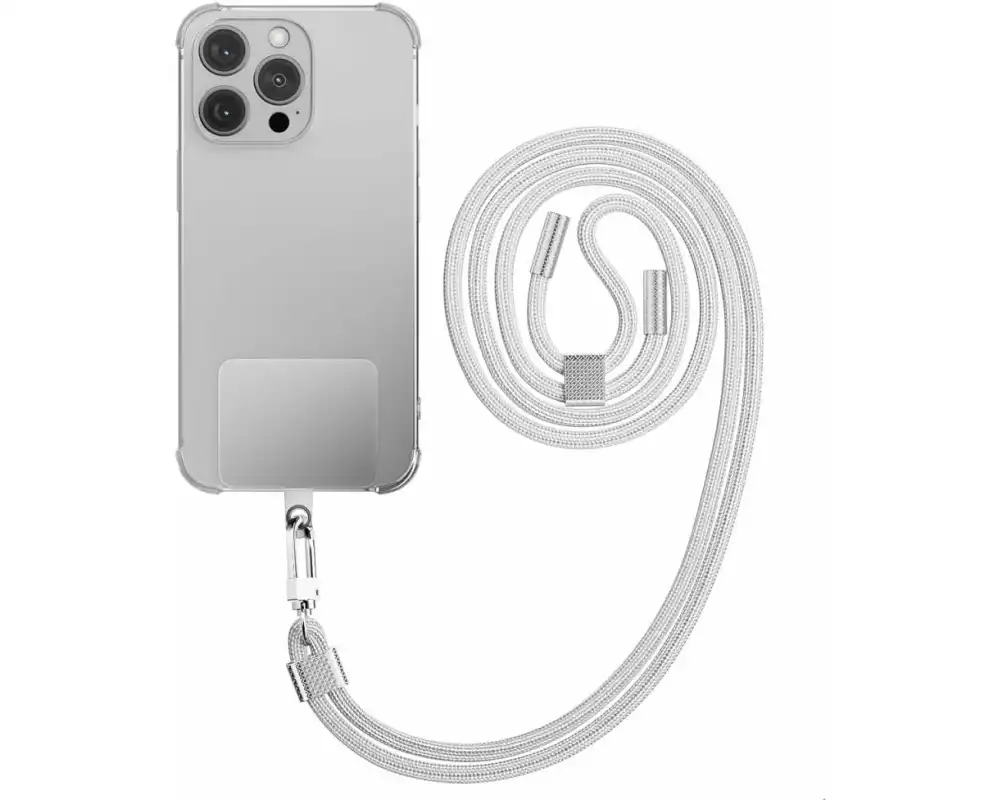 4smarts Tragegurt Universal PhonoLace Glamour Silber